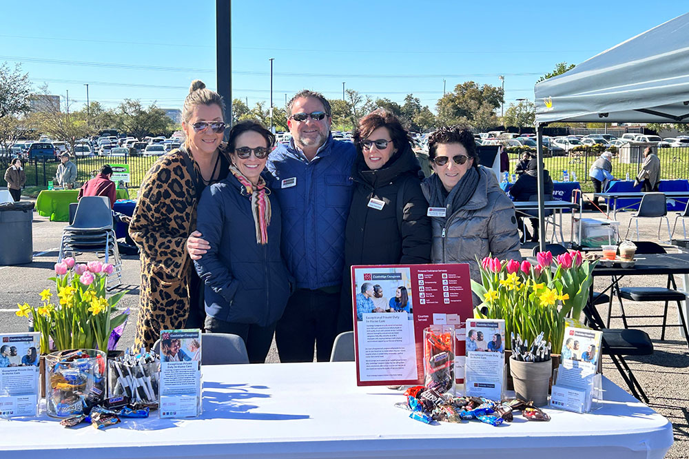 Brian Levy and staff at event booth