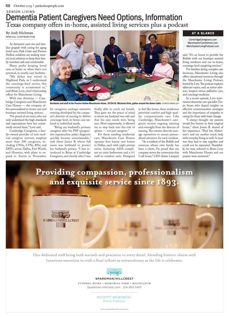 Park Cities People Magazine October 2025 article