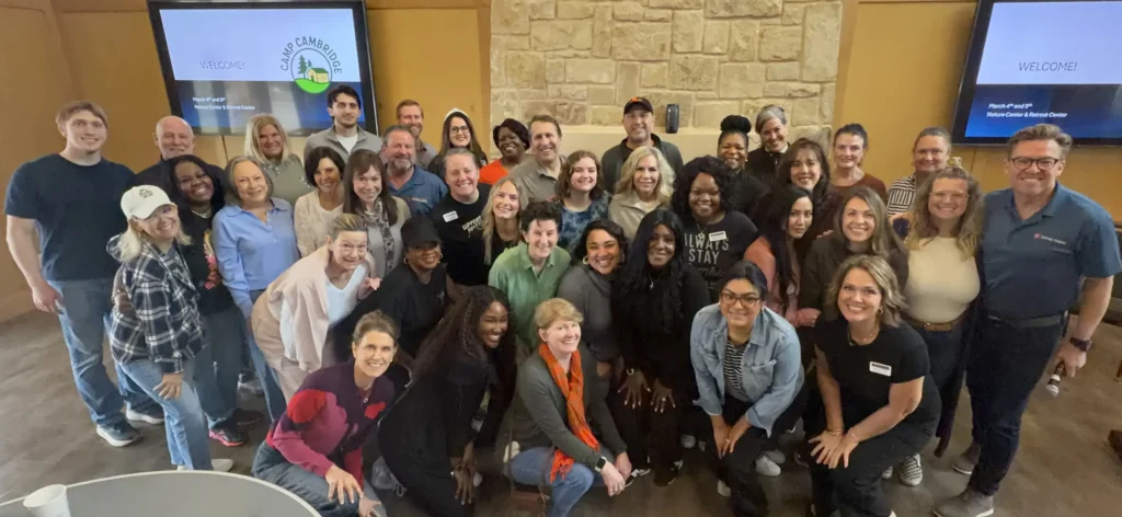 welcome camp cambridge group photo